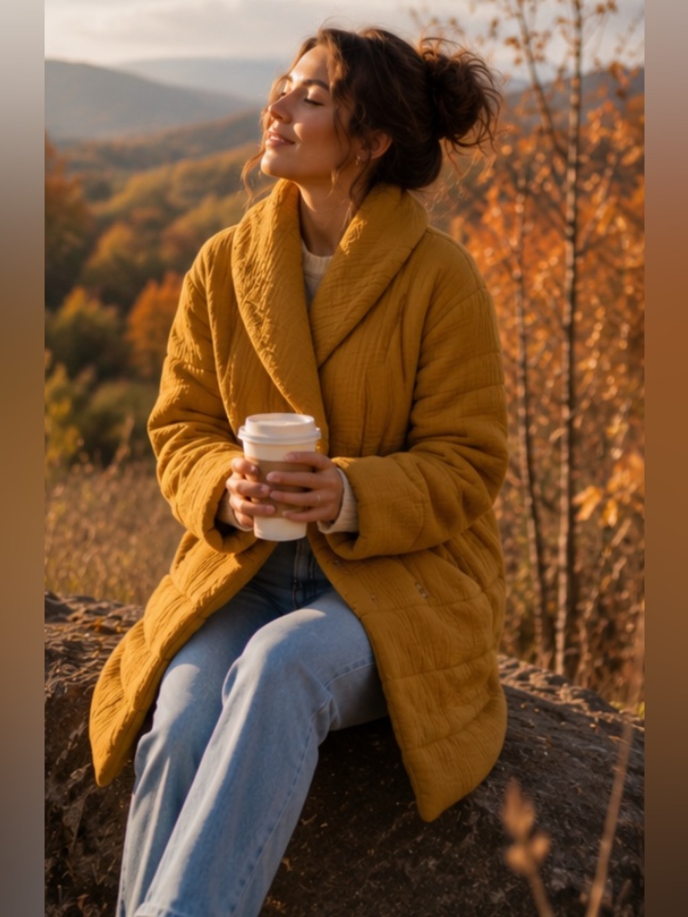 Madewell Lightspun Dumont Cozy Fall Granola Cabincore quilted jacket
